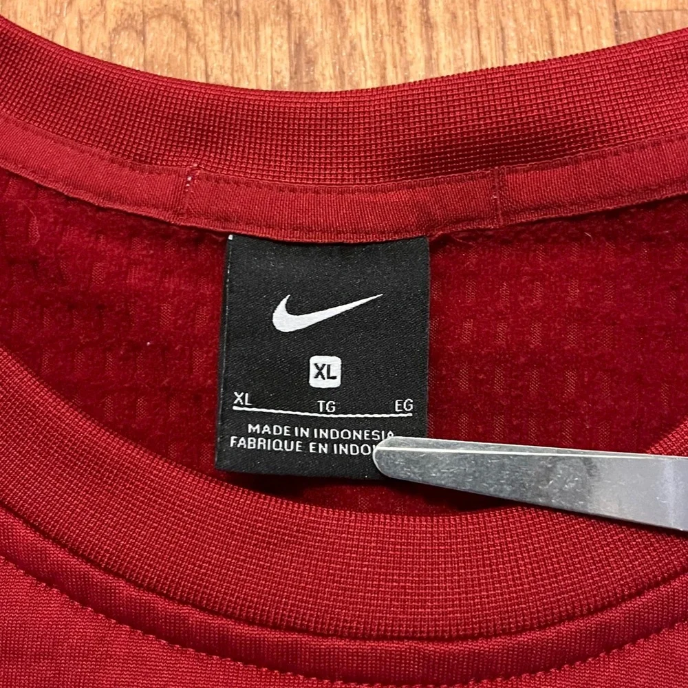 Nike Alabama Crimson Tide Performance Shirt Mens XL Red Long Sleeve Crewneck